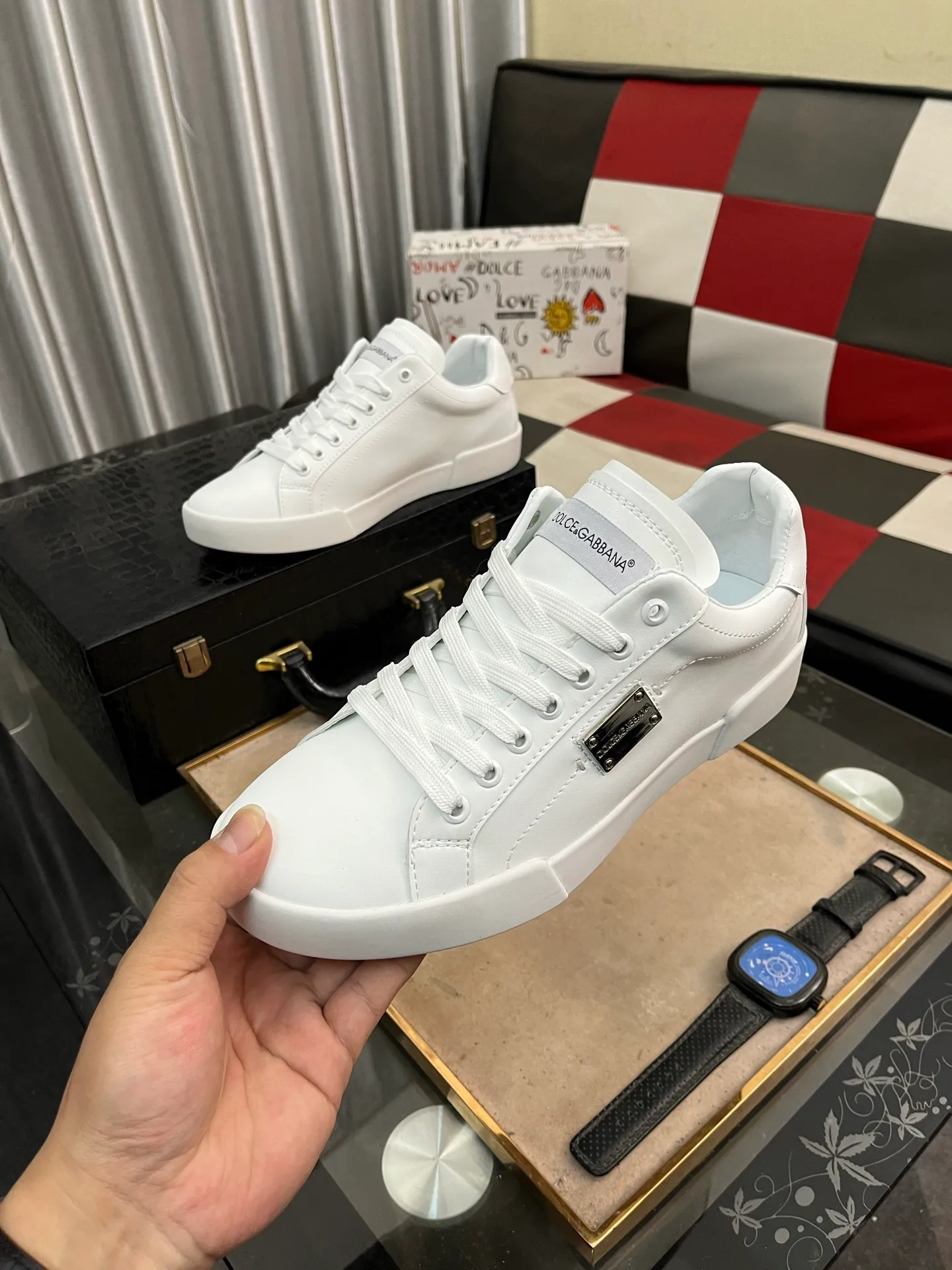 Men's shoes 💰400⌚️⌚️【DG】The latest official website high-top casual, men's shoes original quality imported first-layer cowhide stitching ➕Yangli [Proud] In terms of materials and workmanship, it beats all versions on the market💕Highest quality shipments. Real photos, imported fabrics highlight the unique charm of the brand😘Shoelaces are also original custom-made👻Classic lace-up shoes are very comfortable on the feet , code number 35-462️⃣color optional